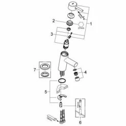Grohe Concetto Einhand-Waschtischbatterie 1/2" S-Size Chrom 3224010E -GROHE Geschäft 44151026 4