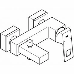 Grohe Eurocube Einhand-Wannenbatterie 1/2" Chrom 23140000 -GROHE Geschäft 44151712 3