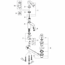 Grohe Eurostyle Cosmopolitan Einhand-Waschtischbatterie 1/2" S-Size Chrom 33561002 -GROHE Geschäft 44155634 4
