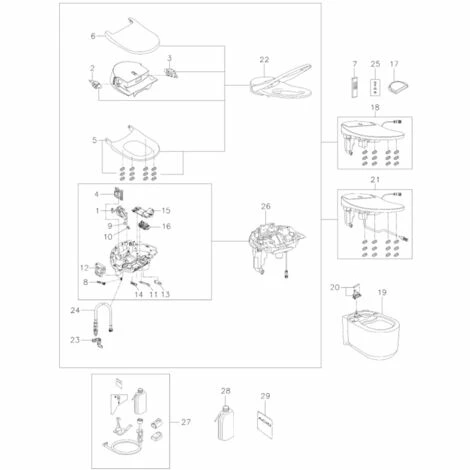 Grohe Sensia Arena Dusch-WC Komplettanlage für Unterputzspülkästen Wandmontage 39354SH1 Grohe Sensia Arena Dusch-WC Komplettanlage Für Unterputzspülkästen Wandmontage 39354SH1 -GROHE Geschäft 44156122 2