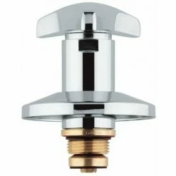 Grohe Oberteil 3/4" Chrom 11504000 Für UP-Ventile DN 20 Griff Markierung Blau