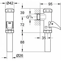 Grohe DAL-Voll-Automatic-Spüler Für WC Chrom 37141000 5 Grohe DAL-Voll-Automatic-Spüler Für WC Chrom 37141000 -GROHE Geschäft 44159510 4