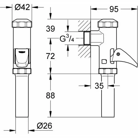 Grohe DAL-Voll-Automatic-Spüler für WC chrom 37141000 Grohe DAL-Voll-Automatic-Spüler Für WC Chrom 37141000 -GROHE Geschäft 44159510 4