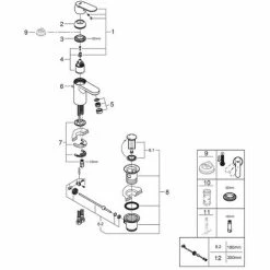 Grohe Eurosmart Cosmopolitan Einhand-Waschtischbatterie 1/2" S-Size Chrom 32825000 -GROHE Geschäft 44161878 4