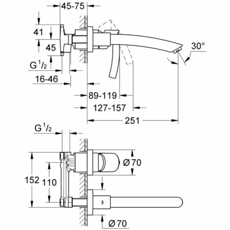 Grohe Einhand Unterputz-Universal-Einbaukörper 1/2" 33769000 Grohe Einhand Unterputz-Universal-Einbaukörper 1/2" 33769000 -GROHE Geschäft 44162440 2