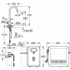 Grohe Blue Professional C-Auslauf Set 31302002 5 Grohe Blue Professional C-Auslauf Set 31302002 -GROHE Geschäft 44164767 4