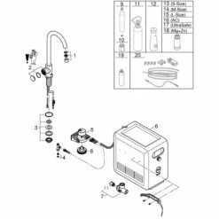 Grohe Blue Professional C-Auslauf Set 31302002 6 Grohe Blue Professional C-Auslauf Set 31302002 -GROHE Geschäft 44164767 5