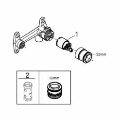 Grohe Einhand Unterputz-Universal-Einbaukörper 1/2" 23200000 -GROHE Geschäft 44166263 5
