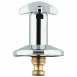 Grohe Oberteil 1/2" Chrom 11501000 Für UP-Ventile DN 15 Griff Markierung Blau