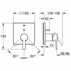 Grohe Allure Einhand-Wannenbatterie Chrom 24070000 -GROHE Geschäft 44171710 5