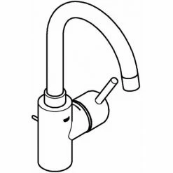 Grohe Concetto Einhand-Waschtischbatterie 1/2" L-Size Chrom 32629002 -GROHE Geschäft 44172001 2