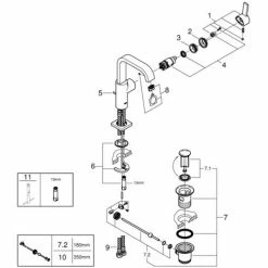 Grohe Allure Einhand-Waschtischbatterie 1/2" L-Size Chrom 32146000 -GROHE Geschäft 44172994 5