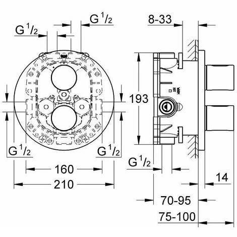 Grohe Rapido T Unterputz-Thermostatbatterie 35500000 Grohe Rapido T Unterputz-Thermostatbatterie 35500000 -GROHE Geschäft 44173269 2