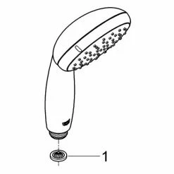 Grohe Tempesta 100 Handbrause 2 Strahlarten Chrom 27597001 -GROHE Geschäft 44174535 5