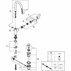 Grohe Eurosmart Einhand-Waschtischbatterie 1/2" L-Size Chrom 23537003 3 Grohe Eurosmart Einhand-Waschtischbatterie 1/2" L-Size Chrom 23537003 -GROHE Geschäft 44175898 2