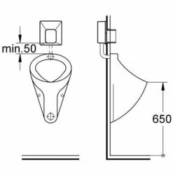 Grohe Urinal-Rohbauset Rapido U 37338000 4005176837920 -GROHE Geschäft 44176819 3