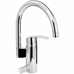 Grohe Spültischarmatur Start Mit Geräteanschluss | 30262001 | Einhandmischer Mit Keramikkartusche | Schwenkbarer Auslauf | Geräteabsperrventil | StarLight Oberfläche | Messing Verchromt |12BA3599