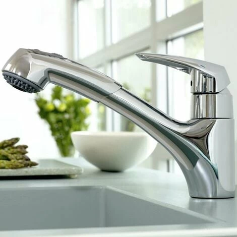 Grohe Eurodisc Spültischarmatur Mit Herausziehbarer Spülbrause,verchromt 32257001 3 Grohe Eurodisc Spültischarmatur Mit Herausziehbarer Spülbrause,verchromt 32257001