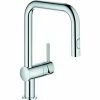 Grohe Einhand-Spültischbatterie MINTA U-Auslauf, Herausziehbare Dual Spülbrause Hard Graphite 32322A02 -GROHE Geschäft 49807224 1