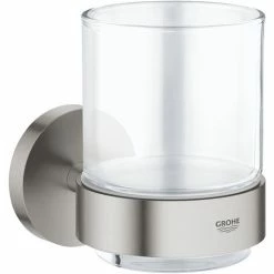 Grohe Glas Mit Halter Essentials Supersteel 40447DC1