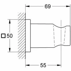 Grohe Rainshower Handbrausehalter Chrom 27075000 5 Grohe Rainshower Handbrausehalter Chrom 27075000 -GROHE Geschäft 54084150 4