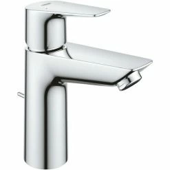 Grohe Einhand-Waschtischbatterie BauEdge Neu, Mit Ablaufgarnitur, LowFlow, M-Size
