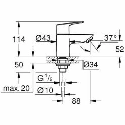 Grohe Standventil BauLoop Neu, XS-Size -GROHE Geschäft 55341876 2