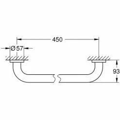 Grohe Essentials Wannengriff 450 Mm -GROHE Geschäft 55344576 2