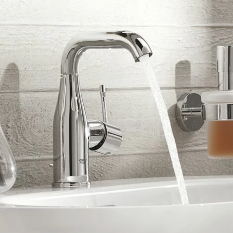 Grohe Essence Einhand Waschtischbatterie mit schwenkbarem Auslauf, M-Size mit Zugstangen-Ablaufgarnitur Grohe Essence Einhand Waschtischbatterie Mit Schwenkbarem Auslauf, M-Size Mit Zugstangen-Ablaufgarnitur -GROHE Geschäft 55344580 1