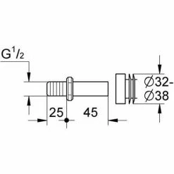 Grohe Einlaufgarnitur, Für Urinalbecken -GROHE Geschäft 55344591 2