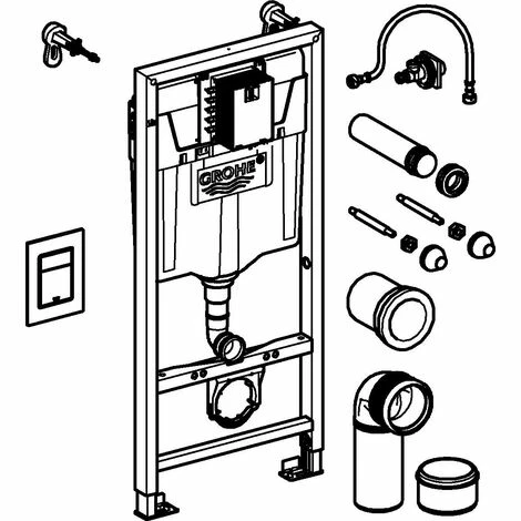 Grohe WC-Element RAPID SL 3-in-1-Set für WC 39501000 Grohe WC-Element RAPID SL 3-in-1-Set Für WC 39501000 -GROHE Geschäft 55796701 2
