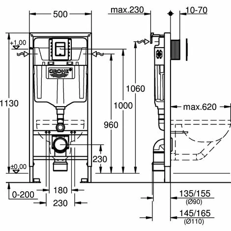 Grohe WC-Element RAPID SL 3-in-1-Set für WC 39501000 Grohe WC-Element RAPID SL 3-in-1-Set Für WC 39501000 -GROHE Geschäft 55796701 3