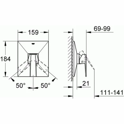 GROHE UP-Einhand-Brausebatterie Allure Brilliant 19789 Fertigmontageset f. Rapido E chrom GROHE UP-Einhand-Brausebatterie Allure Brilliant 19789 Fertigmontageset F. Rapido E Chrom -GROHE Geschäft 5625349 2