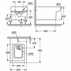 Grohe Cube Keramik Wandbidet, Mit Beschichtung -GROHE Geschäft 56535993 3