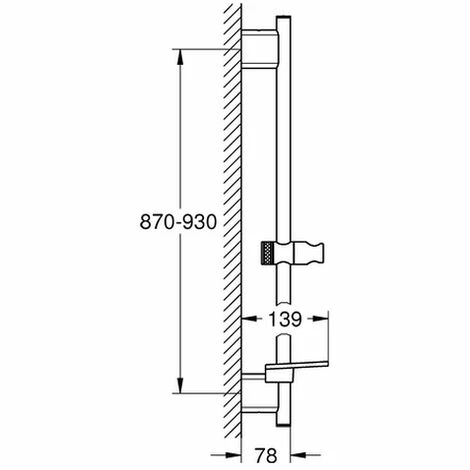 GROHE Brausestange Rainshower SmartActive 26603, 900 mm, Ablage, warm sunset GROHE Brausestange Rainshower SmartActive 26603, 900 Mm, Ablage, Warm Sunset -GROHE Geschäft 56544692 2