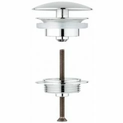 Grohe Ablaufventil 65 X 1 1/4 Für Waschtisch Ohne Überlauf Chrom 65808000