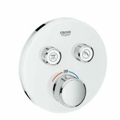 Grohe Grohtherm SmartControl Thermostat Mit 2 Absperrventilen Moon White/chrom