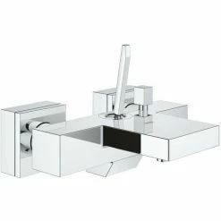 Grohe Eurocube Joy Einhand-Wannenbatterie Für Wandmontage Verchromt