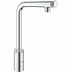 Grohe Spültisch-Batterie Minta, Smart Control L-Auslauf Auszb. Spülbrause, Chrom