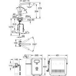 Grohe Blue Professional L-Auslauf Set, L-Auslauf, Supersteel 3 Grohe Blue Professional L-Auslauf Set, L-Auslauf, Supersteel -GROHE Geschäft 58489061 3