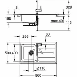 Grohe Minta Set Aus Spüle Und Küchenarmatur, Chrom -GROHE Geschäft 58489066 3