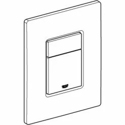 Grohe Skate Cosmopolitan Abdeckplatte, Mit Glasoberfläche, Chrom/daVinci Weß -GROHE Geschäft 58489072 4