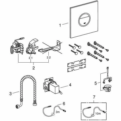 Grohe Veris Light Abdeckplatte, moon white Grohe Veris Light Abdeckplatte, Moon White -GROHE Geschäft 58489075 3