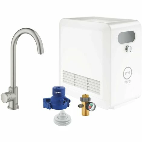 Grohe Blue Professional C-Auslauf Set, BT/WIFI, supersteel Grohe Blue Professional C-Auslauf Set, BT/WIFI, Supersteel -GROHE Geschäft 58489122 1