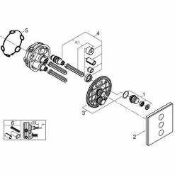 Grohe Grohtherm SmartControl 3-fach Unterputzventil, Moon White -GROHE Geschäft 58489135 3