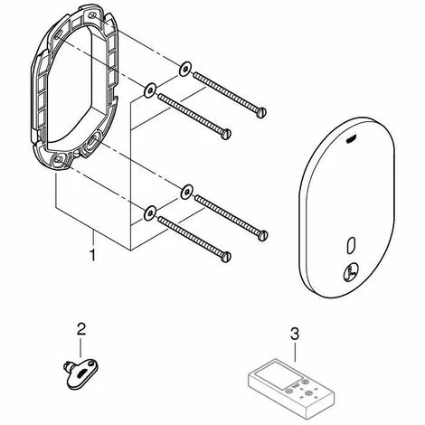 Grohe Eurosmart CE Infrarot-Elektronik für Brausethermostat, Wandeinbau, chrom Grohe Eurosmart CE Infrarot-Elektronik Für Brausethermostat, Wandeinbau, Chrom -GROHE Geschäft 58580381 2
