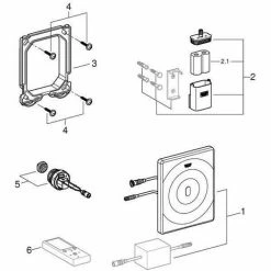 Grohe Tectron Surf Infrarot-Elektronik Für Urinal, Für Rapido U/UMB, Chrom -GROHE Geschäft 58580384 3