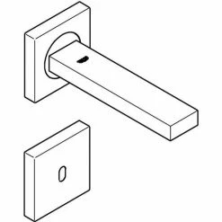 Grohe Eurocube E Infrarot-Elektronik Für Waschtisch-Wandarmatur Ohne Mischung, Chrom -GROHE Geschäft 58580426 4