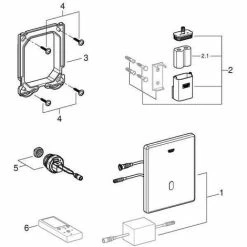 Grohe Tectron Skate Infrarot-Elektronik Für Urinal, Für Rapido U/UMB, Chrom -GROHE Geschäft 58580438 3