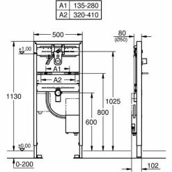 Grohe Rapid SL Element Für Waschtisch Mit Rohbau-Set Für Infrarot-Elektronik -GROHE Geschäft 58580443 4